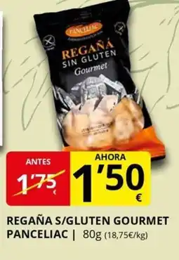 Supermercados MAS PANCELIAC Regaña s/gluten gourmet oferta