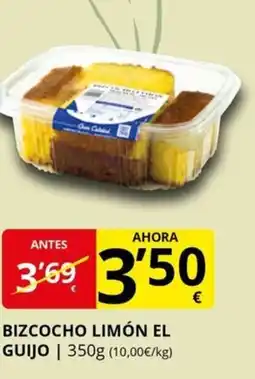 Supermercados MAS Bizcocho limón el guijo oferta