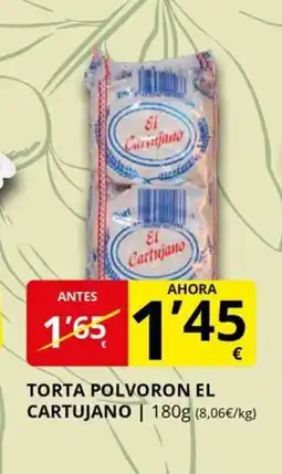 Supermercados MAS EL CARTUJANO Torta polvoron oferta