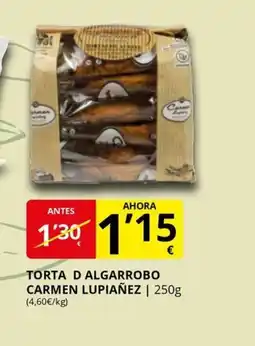 Supermercados MAS Torta d algarrobo carmen lupiañez oferta