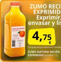 Supermercados MAS Zumo recién exprimido oferta