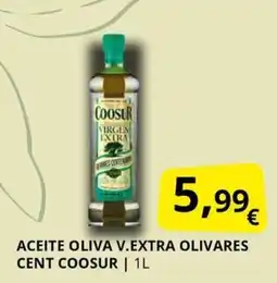 Supermercados MAS COOSUR Aceite oliva v.extra olivares cent oferta