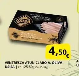 Supermercados MAS USISA Ventresca atún claro a. oliva oferta