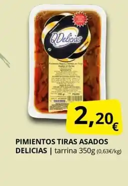 Supermercados MAS DELICIAS Pimientos tiras asados oferta
