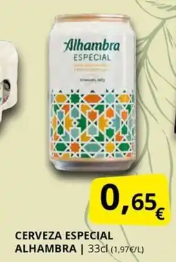 Supermercados MAS ALHAMBRA Cerveza especial oferta