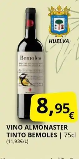 Supermercados MAS BEMOLES Vino almonaster tinto oferta