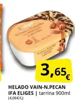 Supermercados MAS IFA ELIGES Helado vain-n.pecan oferta