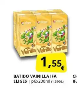 Supermercados MAS IFA ELIGES Batido vainilla oferta