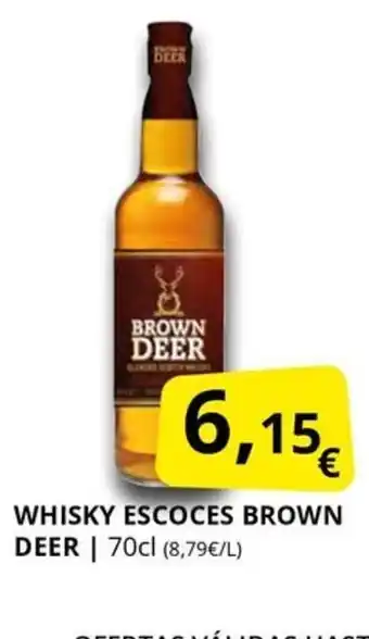 Supermercados MAS BROWN DEER Whisky escoces oferta