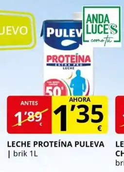 Supermercados MAS PULEVA Leche proteína oferta