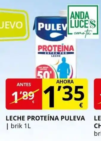 Supermercados MAS PULEVA Leche proteína oferta