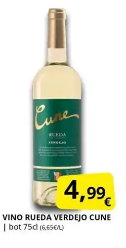 Supermercados MAS CUNE Vino rueda verdejo oferta