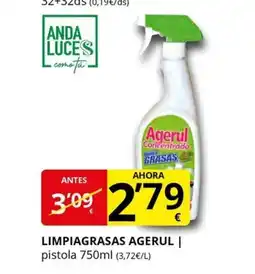 Supermercados MAS AGERUL Limpiagrasas oferta