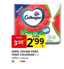 Supermercados MAS COLHOGAR Papel cocina para todo oferta