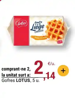 BonpreuEsclat LOTUS Gofres oferta
