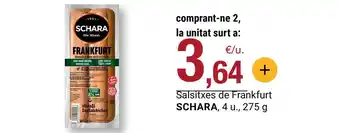 BonpreuEsclat SCHARA Salsitxes de Frankfurt oferta