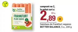 BonpreuEsclat BETTER BALANCE Salsitxes de Frankfurt veganes oferta