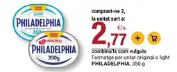 BonpreuEsclat PHILADELPHIA Formatge per untar original o light oferta