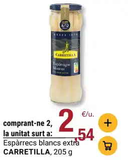 BonpreuEsclat CARRETILLA Espàrrecs blancs extra oferta