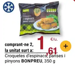 BonpreuEsclat BONPREU Croquetes d'espinacs, panses i pinyons oferta