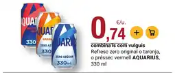 BonpreuEsclat AQUARIUS Refresc zero original o taronja, o préssec vermell oferta