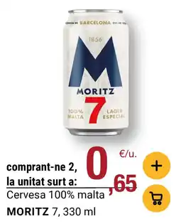 BonpreuEsclat MORITZ Cervesa 100% malta ml oferta