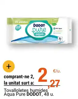 BonpreuEsclat DODOT Tovalloletes humides' Aqua Pure oferta