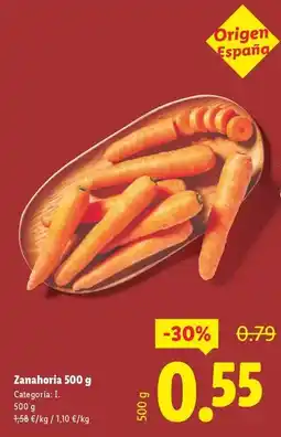 Lidl Zanahoria 500 g oferta