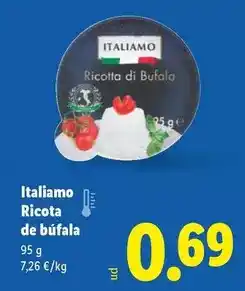 Lidl Italiamo - ricota de búfala oferta