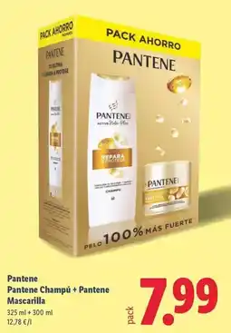 Lidl Pantene - champú + mascarilla oferta