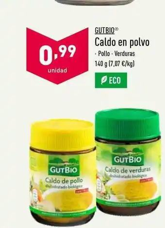 ALDI Gutbio Caldo En Polvo 140g oferta
