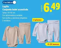 Lidl Lupilu - conjunto bebé a canalado oferta