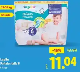 Lidl Lupilu - pañales talla 6 oferta