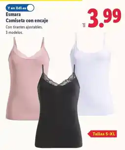 Lidl Esmara - camiseta con encaje oferta