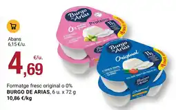 BonpreuEsclat BURGO DE ARIAS Formatge fresc original o 0% oferta