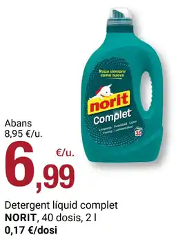 BonpreuEsclat NORIT Detergent líquid complet oferta
