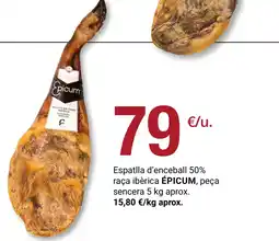 BonpreuEsclat ÉPICUM Espatlla d'enceball 50% raça ibèrica peça sencera oferta