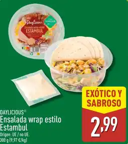 ALDI DAYLICIOUS Ensalada wrap estilo Estambul oferta