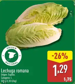 ALDI Lechuga romana oferta