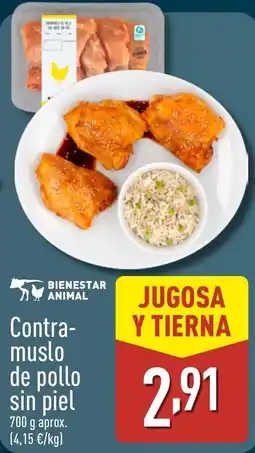 ALDI Contra- muslo de pollo sin piel oferta