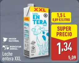 ALDI Leche entera XXL oferta