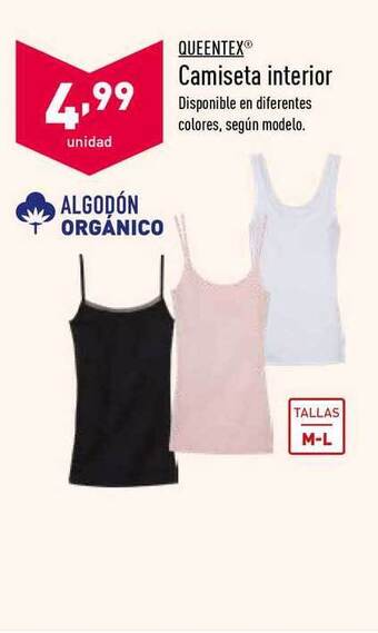 ALDI Queentex Camiseta Interior oferta