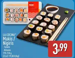 ALDI LA COCINA Makis / Nigiris oferta