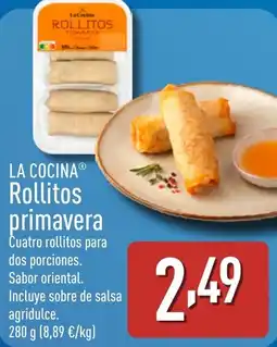 ALDI LA COCINA Rollitos primavera oferta