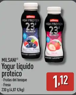 ALDI MILSANI Yogur líquido proteico oferta