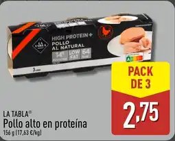 ALDI LA TABLA Pollo alto en proteína oferta