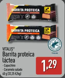 ALDI VITALIS Barrita proteica láctea oferta