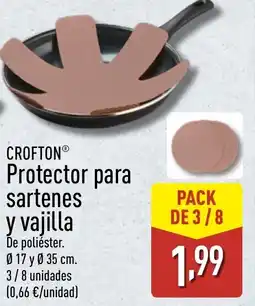 ALDI CROFTON Protector para sartenes y vajilla oferta