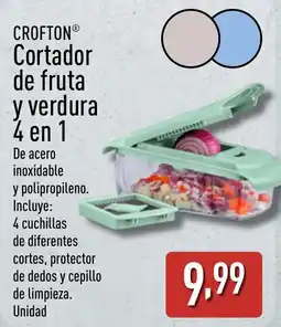 ALDI CROFTON Cortador de fruta y verdura 4 en 1 oferta