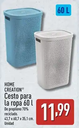 ALDI HOME CREATION Cesto para la ropa oferta